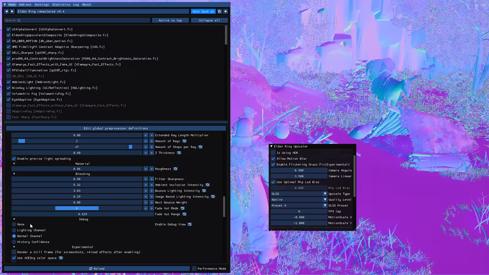 Configuration Reshade 3