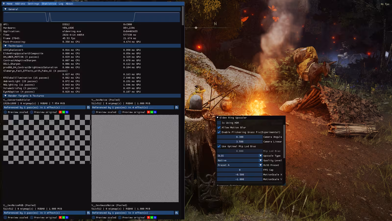 Configuration Reshade 4